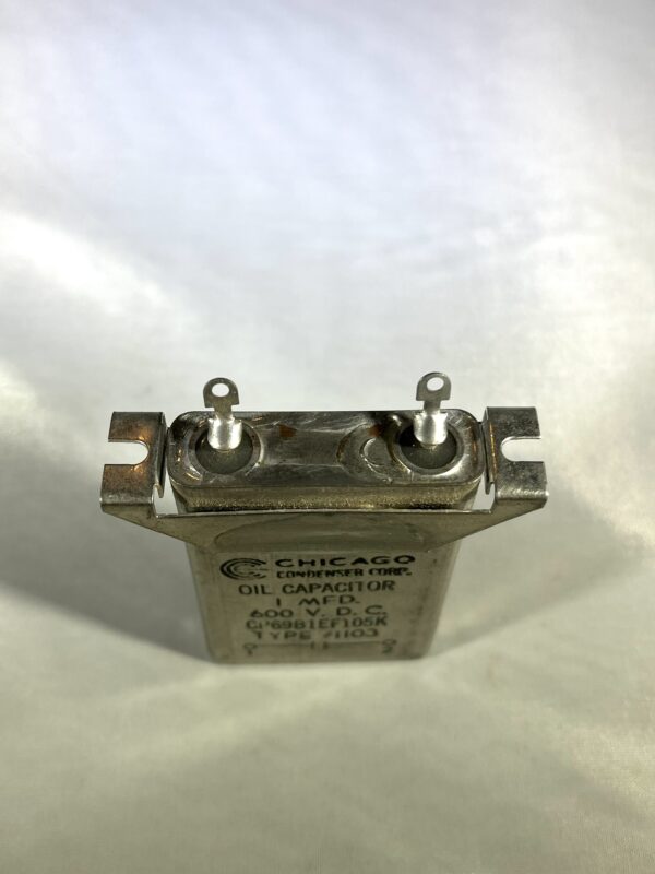 CP69B1EF105K High Voltage Capacitor 1 uF 600 VDC P/N 1103 Chicago Condenser Corp - Image 2