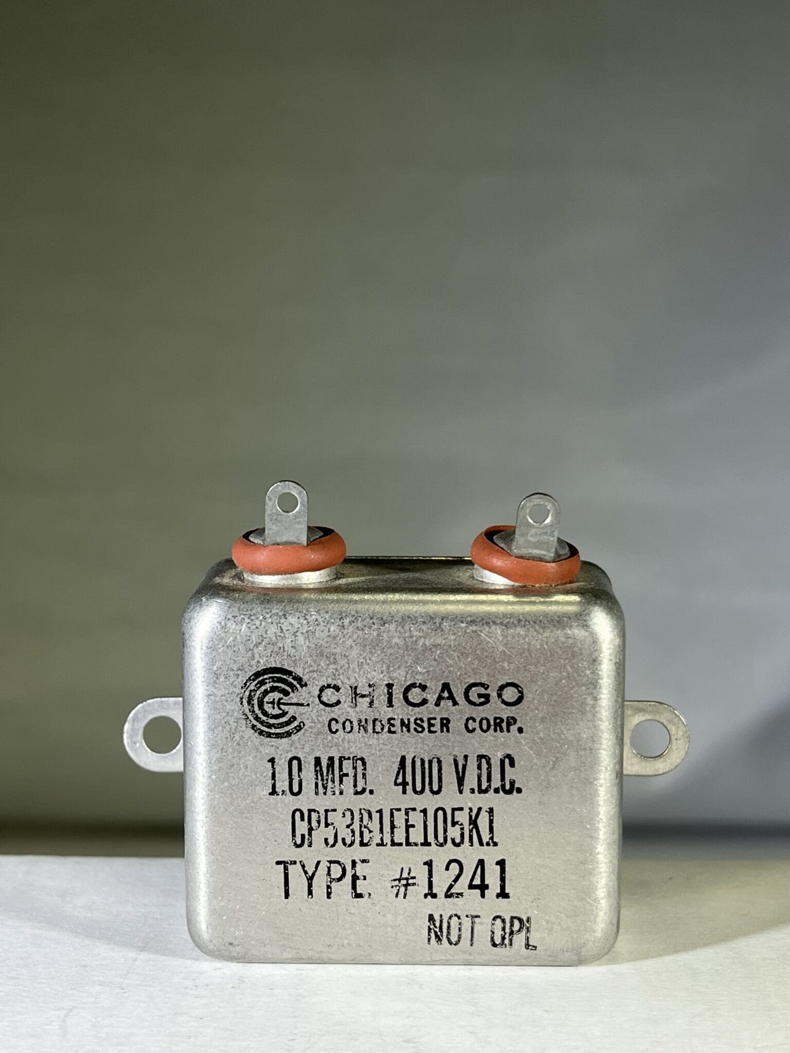 CP53B1EE105K1 High Voltage Capacitor 1 MFD 400 VDC P/N 1241 Chicago ...