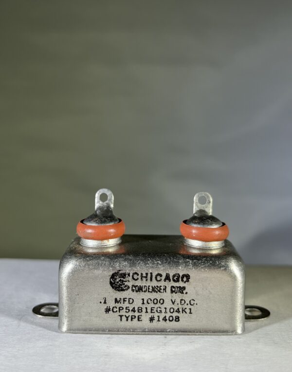 CP54B1EG104K1 High Voltage Capacitor .1 MFD 1000 VDC P/N 1408 Chicago Condenser Corp