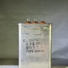 High Voltage DUAL Capacitor 2.0 / 2.0 MFD 600 VDC P/N 1435 Chicago Condenser Corp