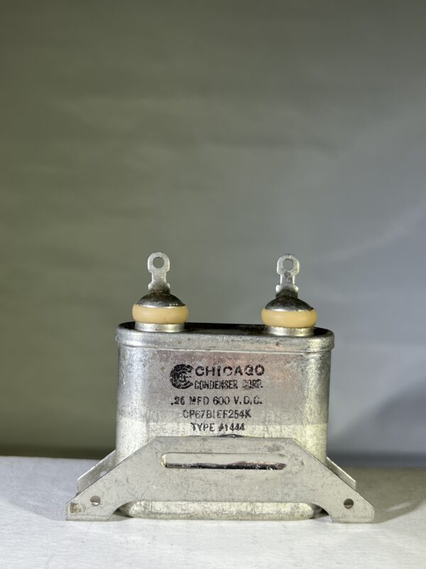 CP67B1EF254K High Voltage Capacitor .25 MFD 600 VDC P/N 1444 Chicago Condenser Corp