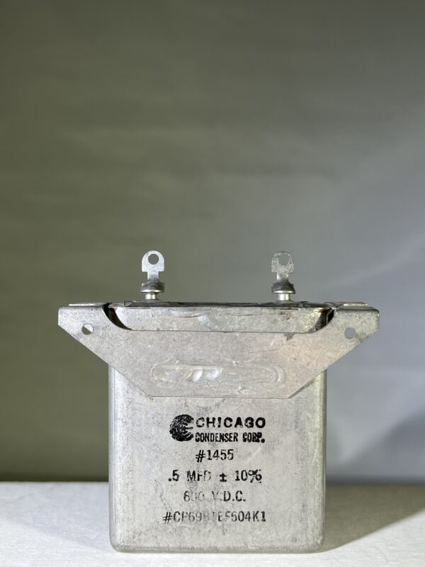 CP69B1EF504K1 High Voltage Capacitor .5 MFD 600 VDC P/N 1455 Chicago Condenser Corp