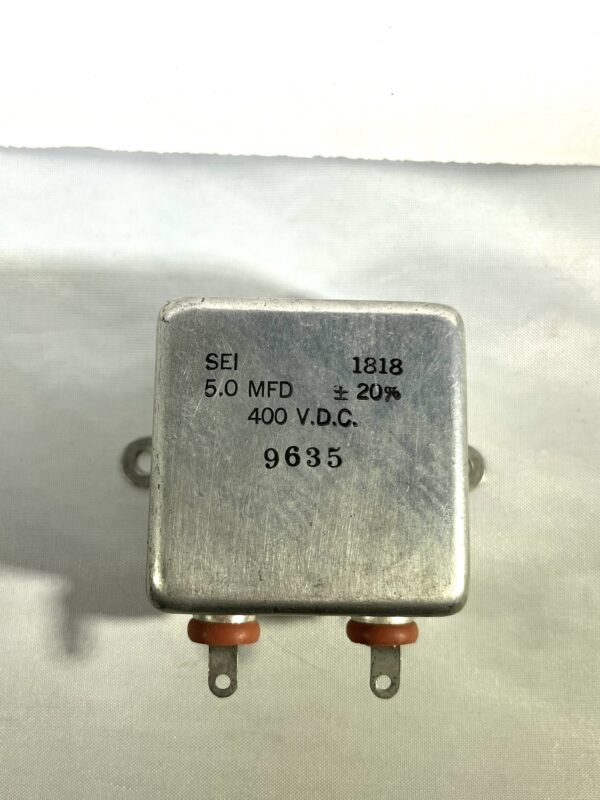High Voltage Capacitor 5.0 MFD 400 VDC P/N 1818 Chicago Condenser Corp - Image 2
