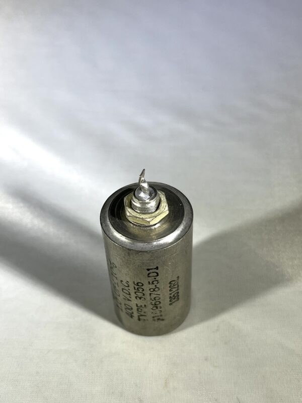 U.S.N#1596678-5-D1 High Voltage Capacitor 1.0 uF 400 VDC P/N 3056 1351262 Chicago Condenser Corp - Image 2