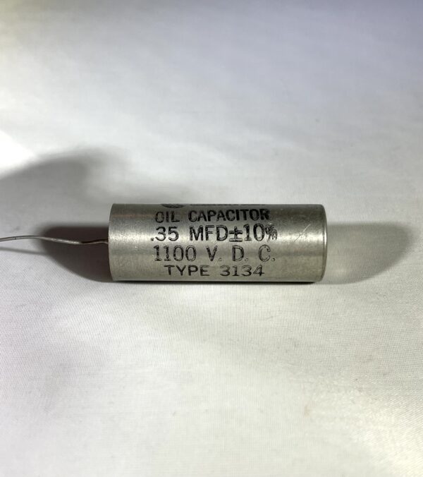 High Voltage Capacitor .35 MFD 1100 VDC P/N 3134 Chicago Condenser Corp