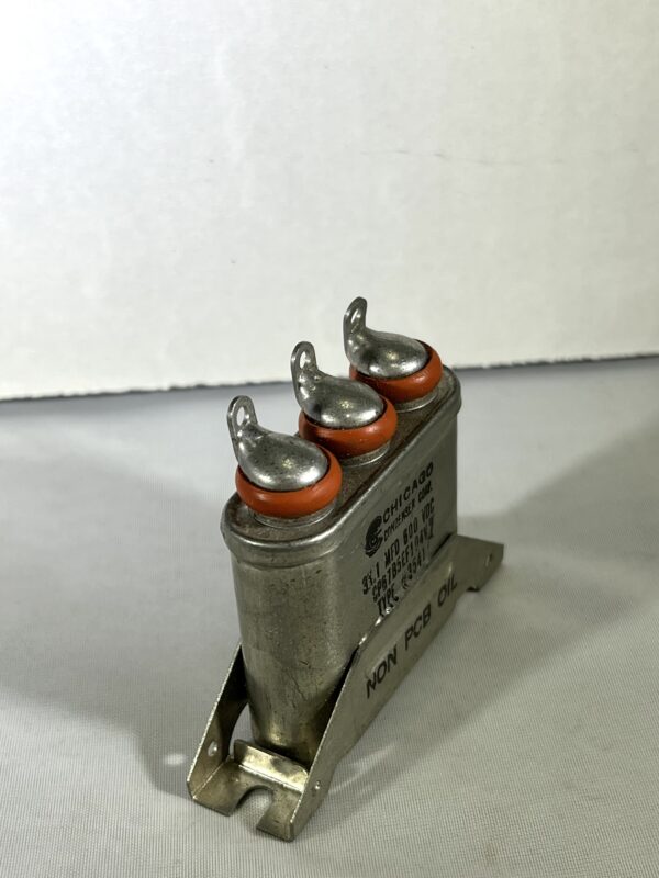 CP67B5EF104V High Voltage Capacitor 3 x .1 MFD 600 VDC P/N 3541 Chicago Condenser Corp - Image 2