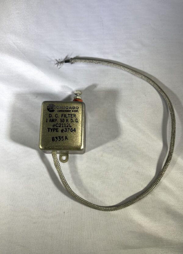 C2112L High Voltage Capacitor 1 AMP 50 VDC P/N 3764 Chicago Condenser Corp