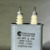 CQ72E1GL104K1 High Voltage Capacitor .10 MFD 3000 VDC P/N 3943 Chicago Condenser Corp