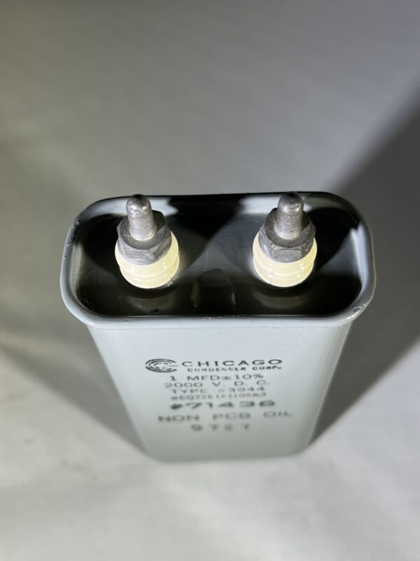 CP72E1FJ105K3 High Voltage Capacitor 1 MFD 2000 VDC P/N 3944 Chicago Condenser Corp - Image 2