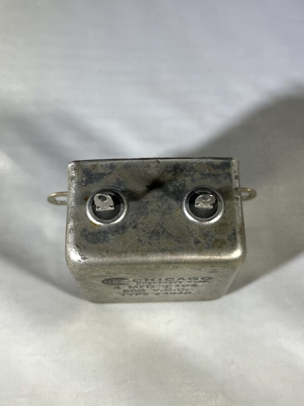 High Voltage Capacitor 4 MFD 600 VDC P/N 3946 Chicago Condenser Corp - Image 2