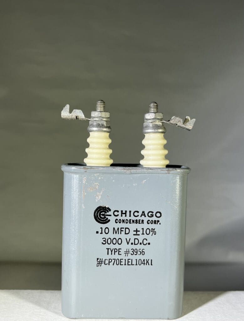 CP70E1EL104K1 (CQ72) High Voltage Capacitor .10 MFD 3000 VDC P/N 3956 ...