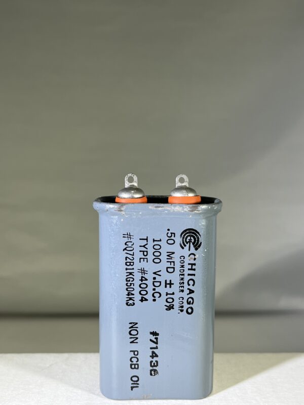 EP60-104 High Voltage Capacitor .10 MFD 6000 VDC P/N 4000 Chicago Condenser Corp