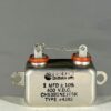CH53B1NE105K High Voltage Capacitor 1 MFD 400 VDC P/N 4282 Chicago Condenser Corp