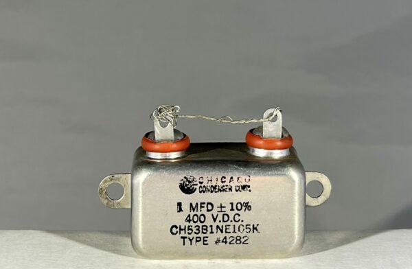 CH53B1NE105K High Voltage Capacitor 1 MFD 400 VDC P/N 4282 Chicago Condenser Corp