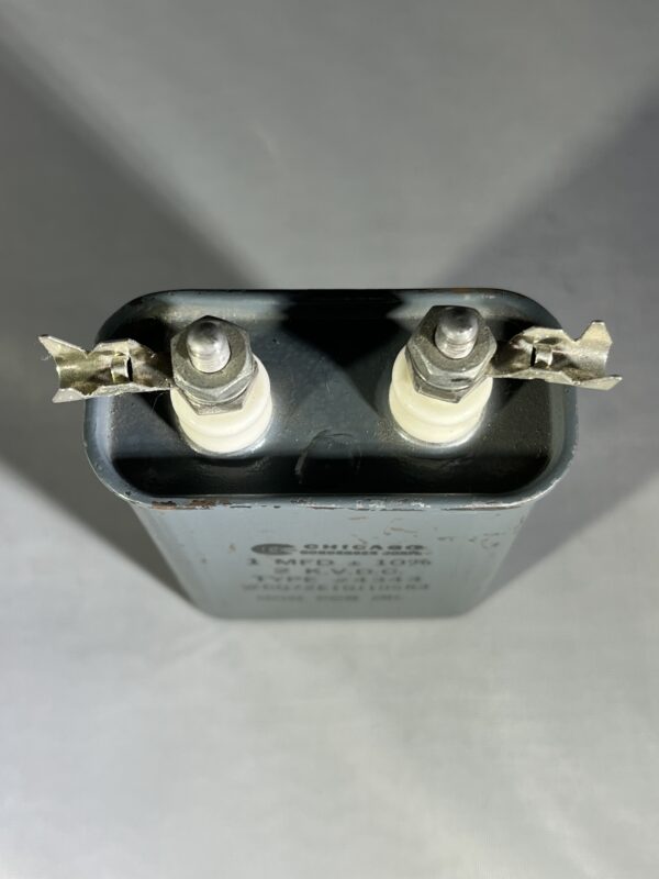 CQ72E1GJ105K3 High Voltage Capacitor 1 MFD 2000 VDC P/N 4343 Chicago Condenser Corp - Image 2