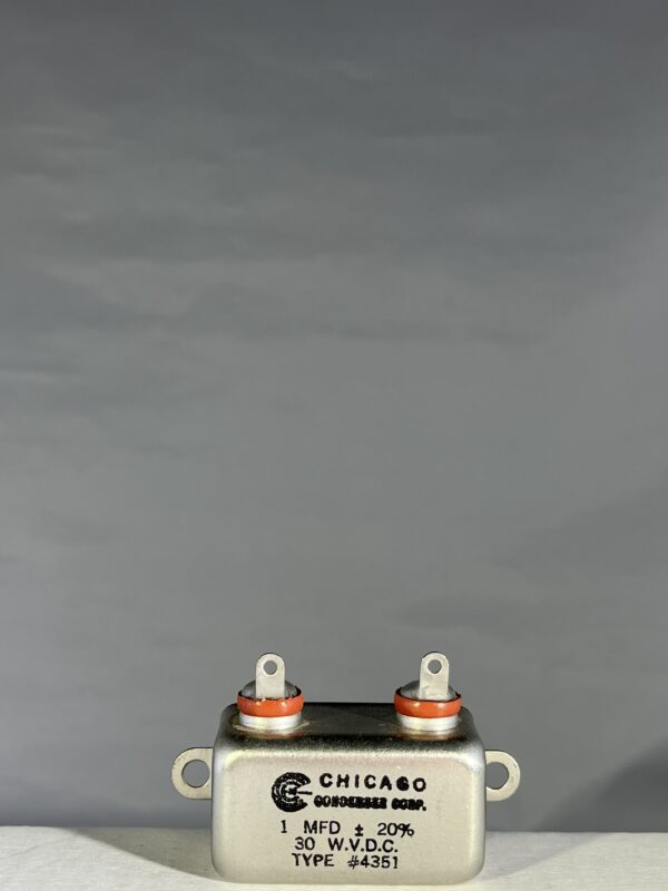 High Voltage Capacitor 1 MFD 30 WVDC P/N 4351 Chicago Condenser Corp