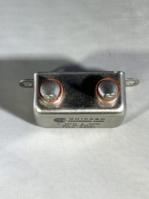 High Voltage Capacitor 1 MFD 30 WVDC P/N 4351 Chicago Condenser Corp - Image 2