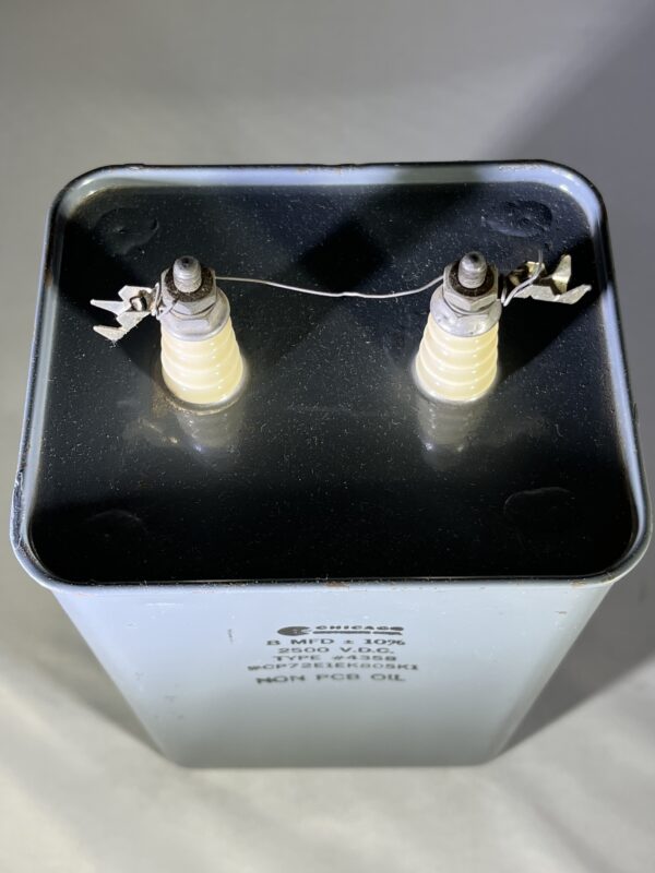 CP72E1EK805K1 High Voltage Capacitor 8 MFD 2500 VDC P/N 4358 Chicago Condenser Corp - Image 2