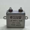 High Voltage Capacitor 10 MFD 150 VDC P/N 4371 Chicago Condenser Corp