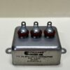 1800535-3 High Voltage Capacitor Delta Connected 3 x .25 MFD 600 VDC P/N 4390 Chicago Condenser Corp