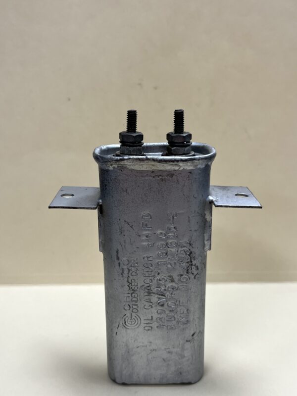 BU ORD 212645-2 High Voltage Capacitor 4 MFD 120 VAC P/N 4394 Chicago Condenser Corp