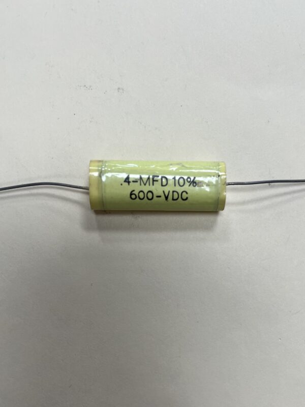 High Voltage Capacitor .4 MFD 600 VDC P/N 4403 Chicago Condenser Corp