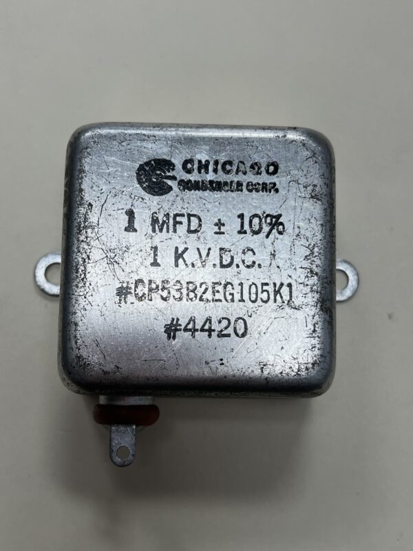 CP53B2EG105K1 High Voltage Capacitor 1 MFD 1000 VDC P/N 4420 Chicago Condenser Corp