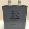 CQ72E1GM205K3 High Voltage Capacitor 2 MFD 4000 VDC P/N 4482 Chicago Condenser Corp
