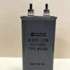 High Voltage Capacitor 8 MFD 400 VDC P/N 4492 Chicago Condenser Corp