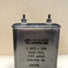 High Voltage Capacitor 5 MFD 3500 VDC P/N 4545 Chicago Condenser Corp