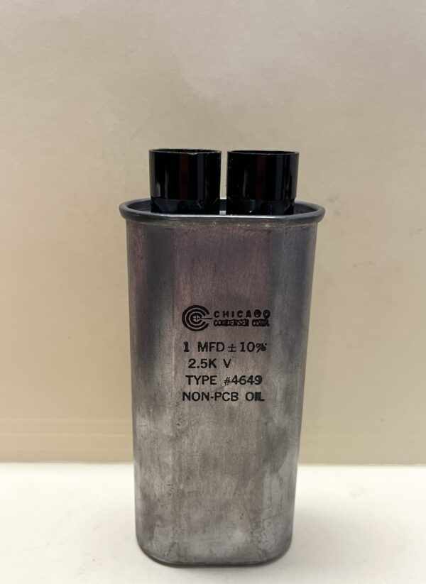 CH85 Microwave Capacitor 1 MFD 2500 V P/N 4649 Chicago Condenser Corp