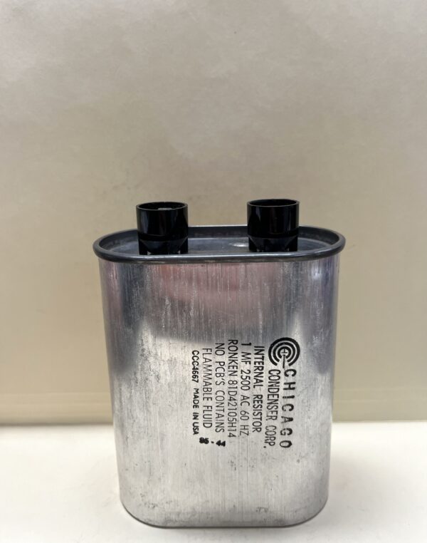 1 uf., 2500 VAC P/N 4667 Microwave Capacitor Internal Resistor #81D42105H14