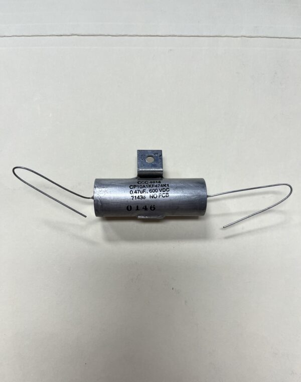 CP10A1KF474K1 High Voltage Capacitor 0.47 uF 600 VDC P/N 4814 Chicago Condenser Corp