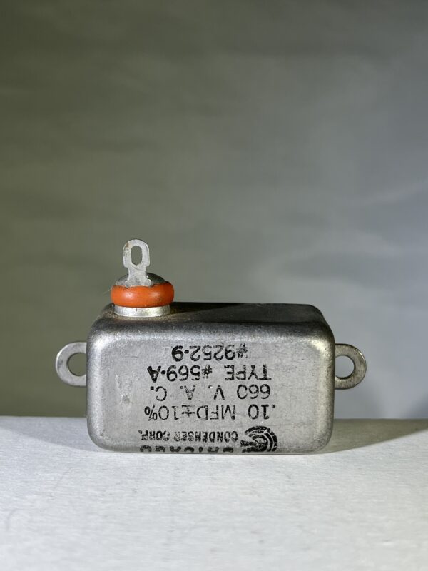 High Voltage Capacitor .10 uF 660 VAC P/N 569-A Chicago Condenser Corp