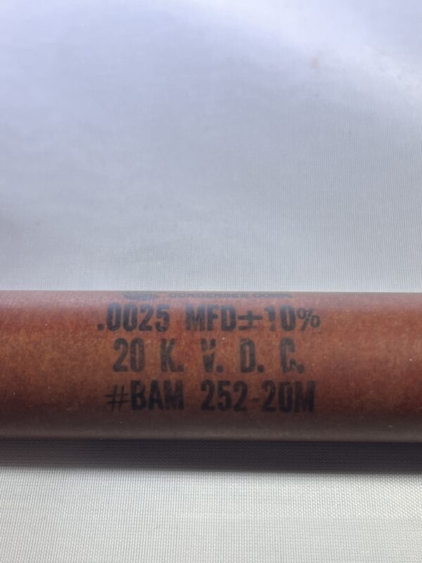BAM252-20M .0025 uF 20000 VDC Capacitor - Image 2