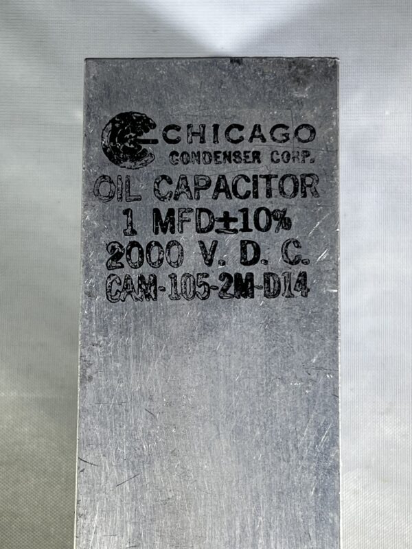 CAM-105-2M-D14 1 uF 2000 VDC Oil Capacitor - Image 3