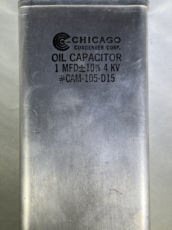 CAM-105-D15 1 uF 4000 VDC Oil Capacitor - Image 3