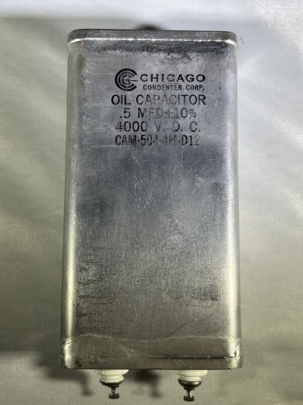 CAM-504-4M-D12 .5 uF 4000 VDC Oil Capacitor