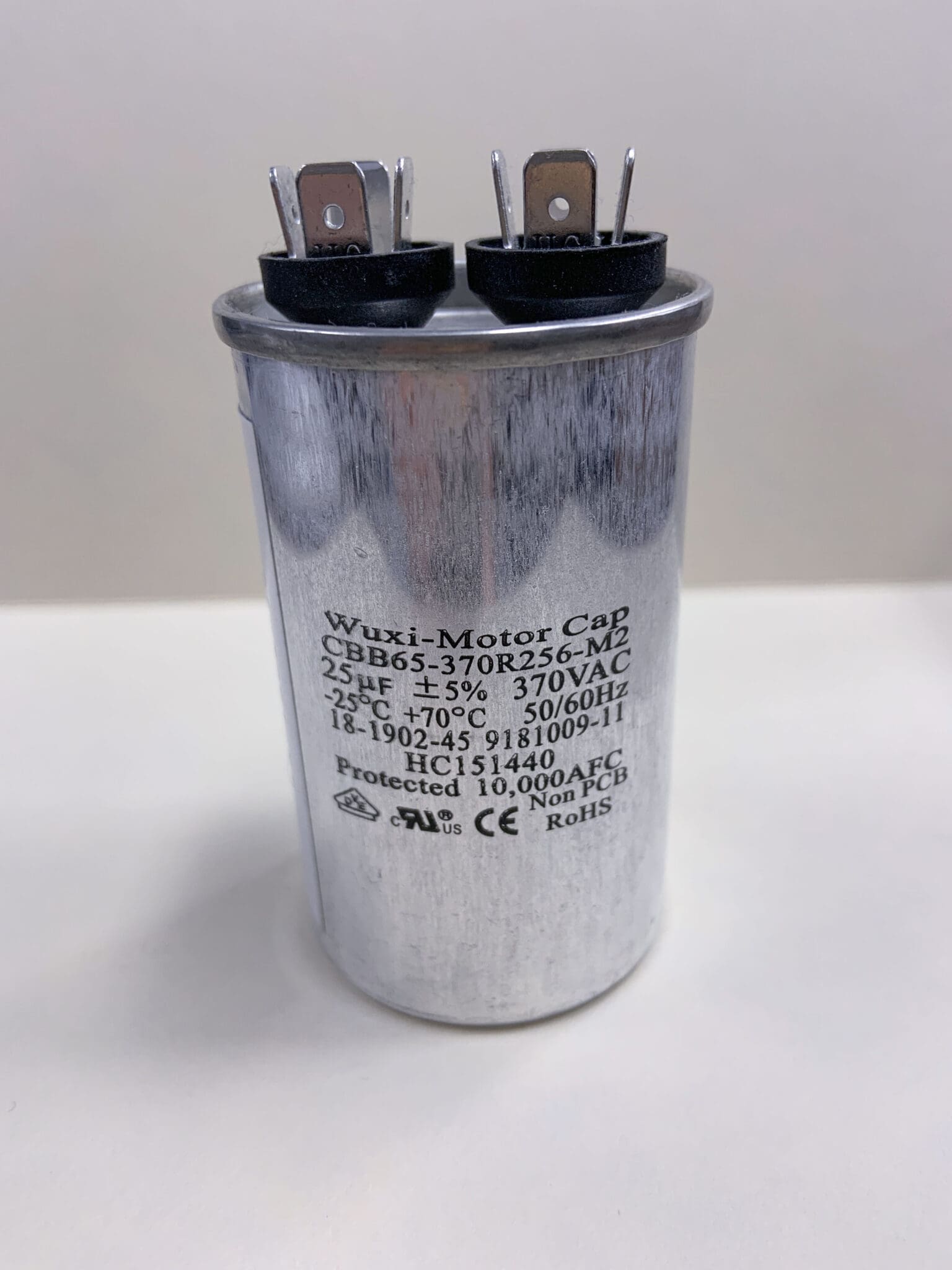CBB65370R256M2 25 uF 370 VAC Capacitor 18190245 918100911 HC151440 Capacitor Industries
