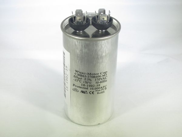Scotsman 18-1902-59 Run Capacitor CBB65-370R606-M3 60 uF 370 VAC 12277  9181009-29 195-200-1037 16P002D23