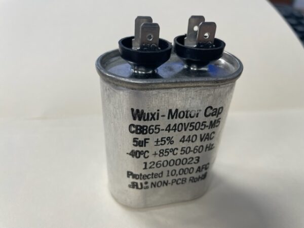 CBB65-440V505-M5-2  (2 Spade Terminals) 5 uF 440 VAC Capacitor