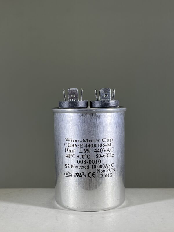 CBB65E-440R106-M1 10 uF ±6% 440 VAC Run Capacitor 008-0010