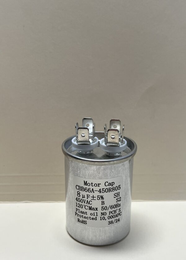 CBB66A-450R805 8.0 uF 450 VAC Capacitor - Lighting Capacitor