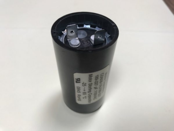 CD60B-1AJ189227(S) 189-227 uF 110 VAC Capacitor  Single Spade Terminal Style