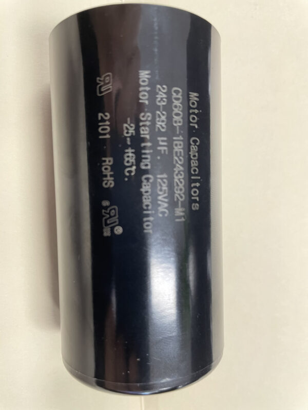 Hobart  00-070487-00001 CD60B-1BE243292-M1 243-292 uF 125 VAC Capacitor - Image 3
