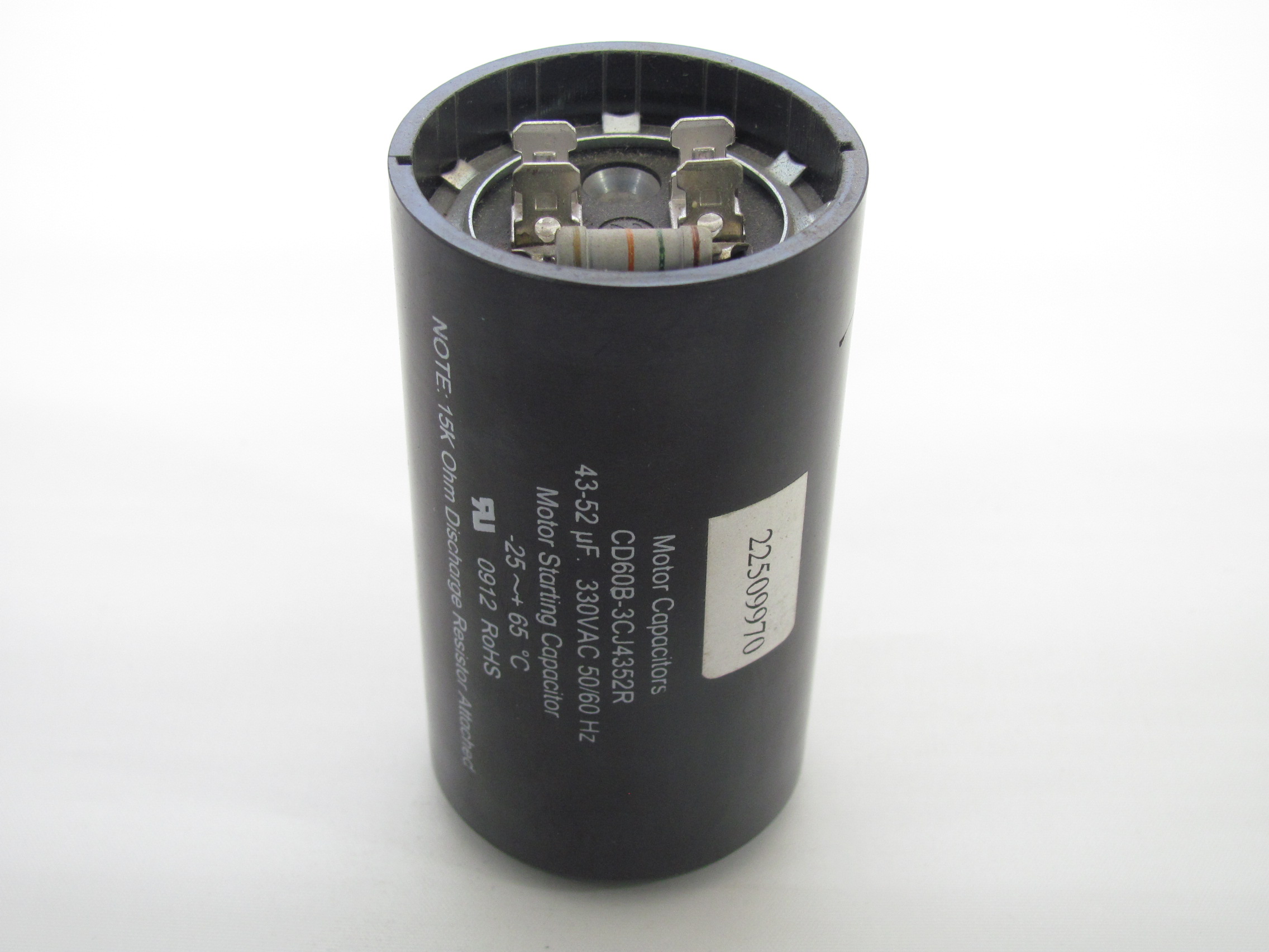 HI-TORQ Start Capacitor 33043 43-52 MFD 330 VAC 60 Hz 3-1//4/" H x 1-3//4/" W