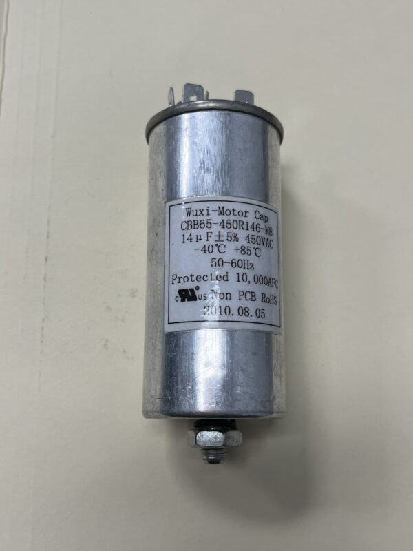 CBB65-450R146-M8 14.0 uF 450 VAC Motor Run Capacitor w/ Mounting Stud