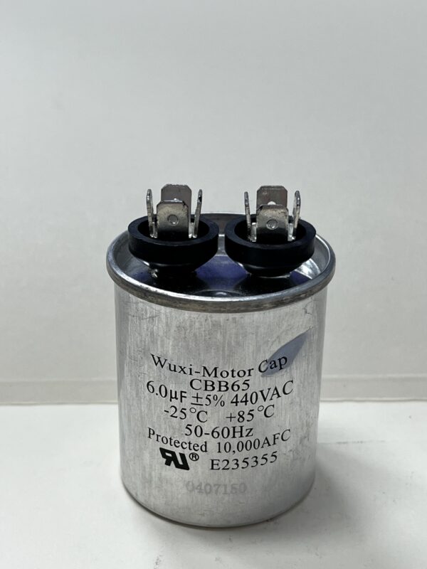 CBB65-440R605 6.0 uF 440 VAC Capacitor-  NOTE: Small Dent in Case
