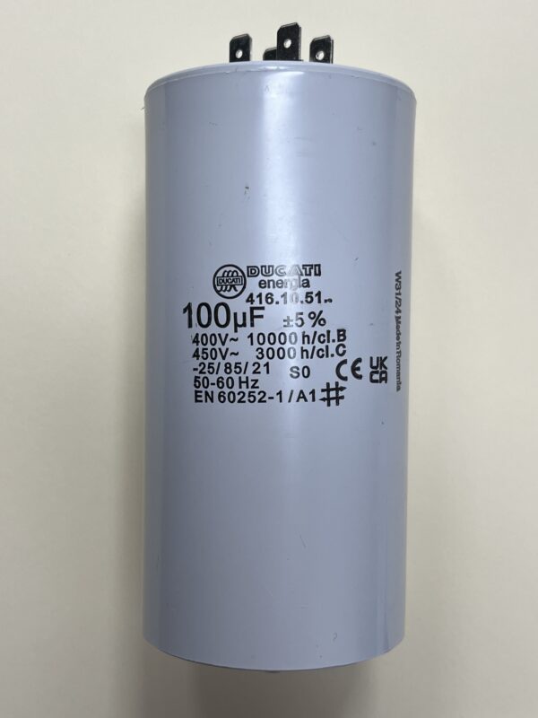 RPN3F107M8 100 uF 450/500 VAC Capacitor 9323401000150 416.10.51 Size: 2.40" x 4.75