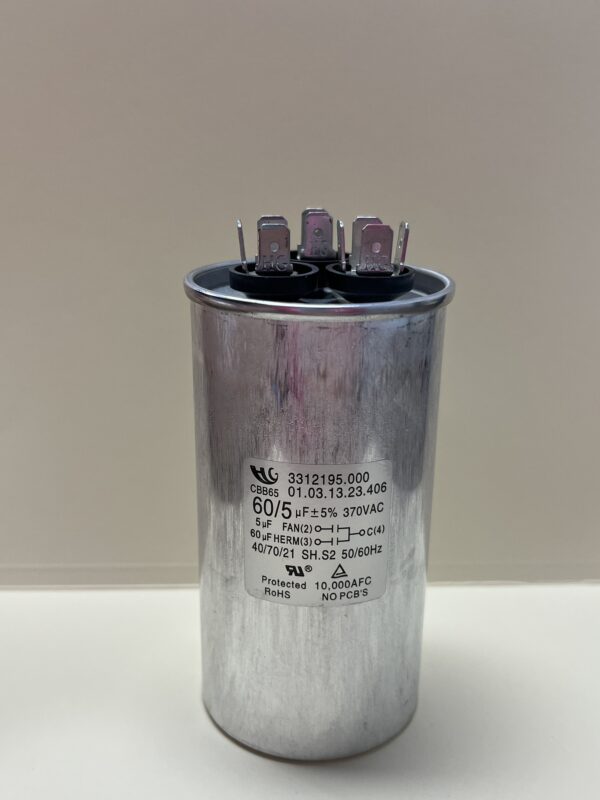 Dometic 3312195.000 60/5 uF 370 VAC Air Conditioner Capacitor
